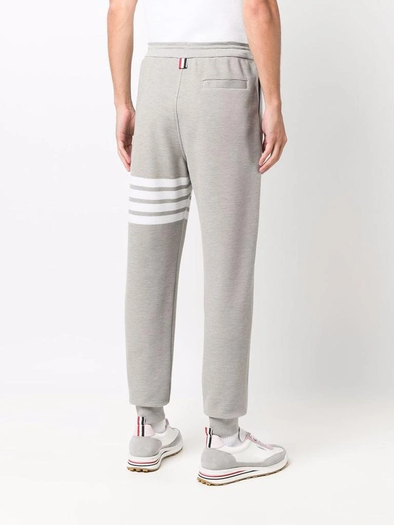 商品Thom Browne|THOM BROWNE MEN OTTOMAN RIB 4 BAR STRIPE TRACK PANTS,价格¥8326,第2张图片详细描述