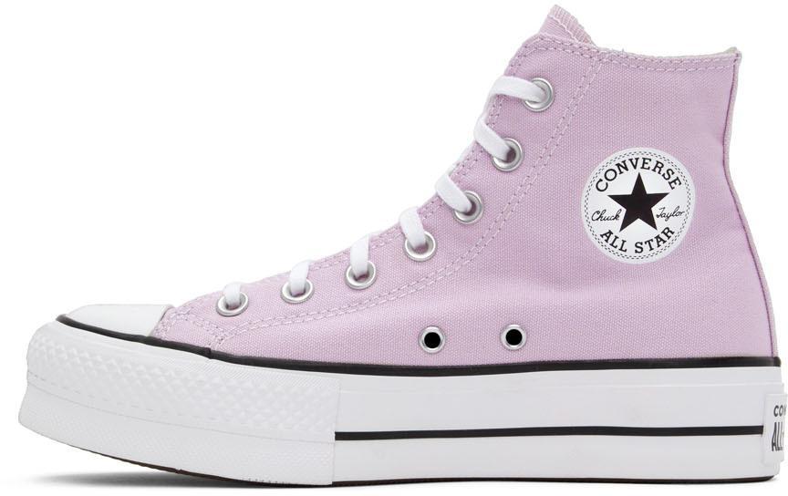 商品Converse|紫色 Chuck Taylor All Star Lift 高帮运动鞋,价格¥664,第5张图片详细描述