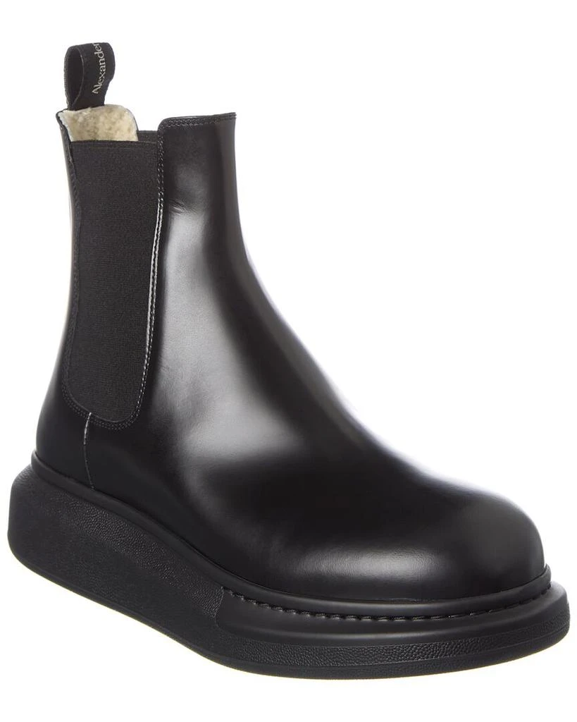 商品Alexander McQueen|Alexander McQueen Leather Boot,价格¥4156,第1张图片