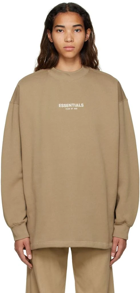商品Essentials|Tan Cotton Sweatshirt,价格¥610,第1张图片