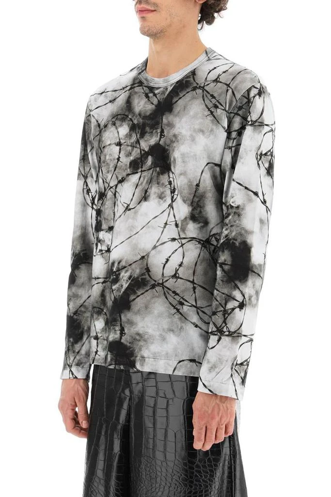 商品Comme des Garcons|Comme des garcons homme plus barbed wire print t-shirt,价格¥1255,第4张图片详细描述