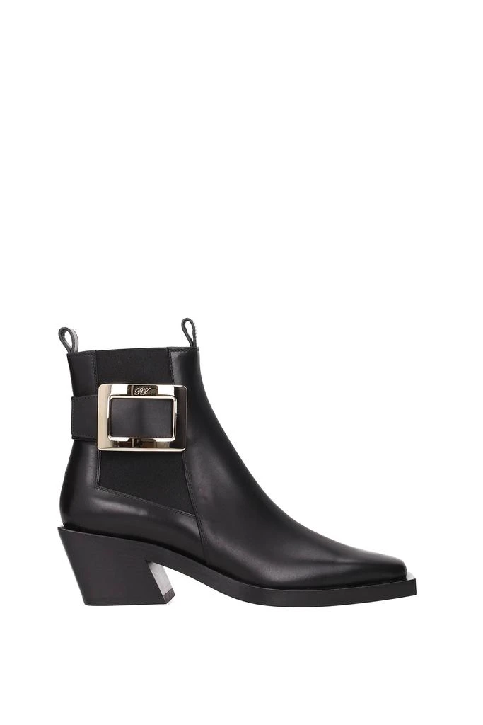 商品Roger Vivier|Ankle boots Leather Black,价格¥3838,第1张图片