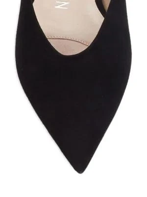 商品Stuart Weitzman|​Addison Pointed Toe Suede Mules,价格¥1266,第5张图片详细描述