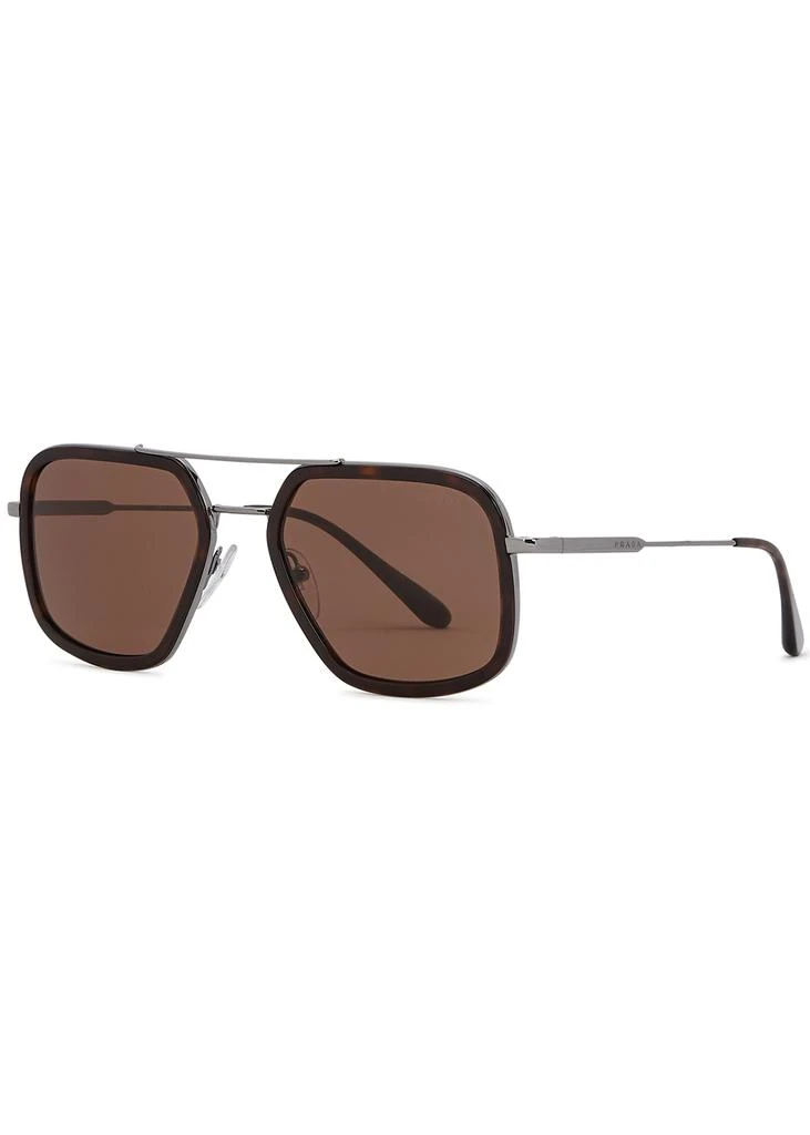 商品Prada|Silver-tone aviator-style sunglasses,价格¥2569,第1张图片