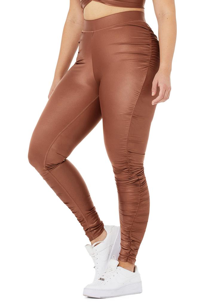 High-Waist Cinched Legging -  Chestnut Shine商品第9张图片规格展示