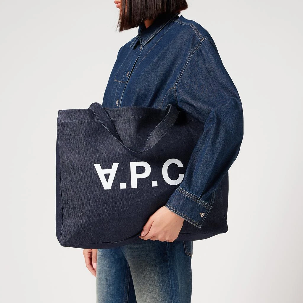 商品A.P.C.|A.P.C. Women's Daniela Shopper Bag - Indigo,价格¥884,第2张图片详细描述