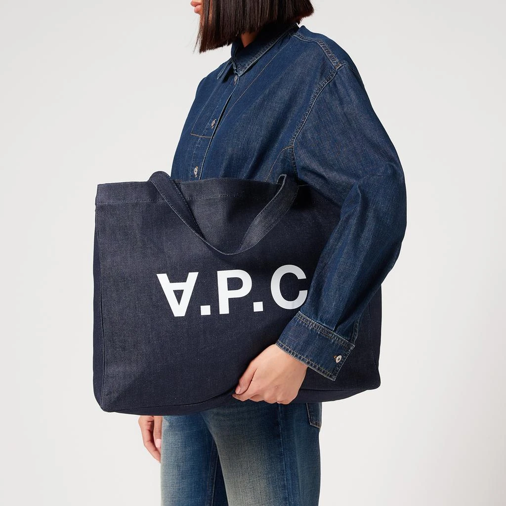 商品A.P.C.|A.P.C. Women's Daniela Shopper Bag - Indigo,价格¥553,第2张图片详细描述