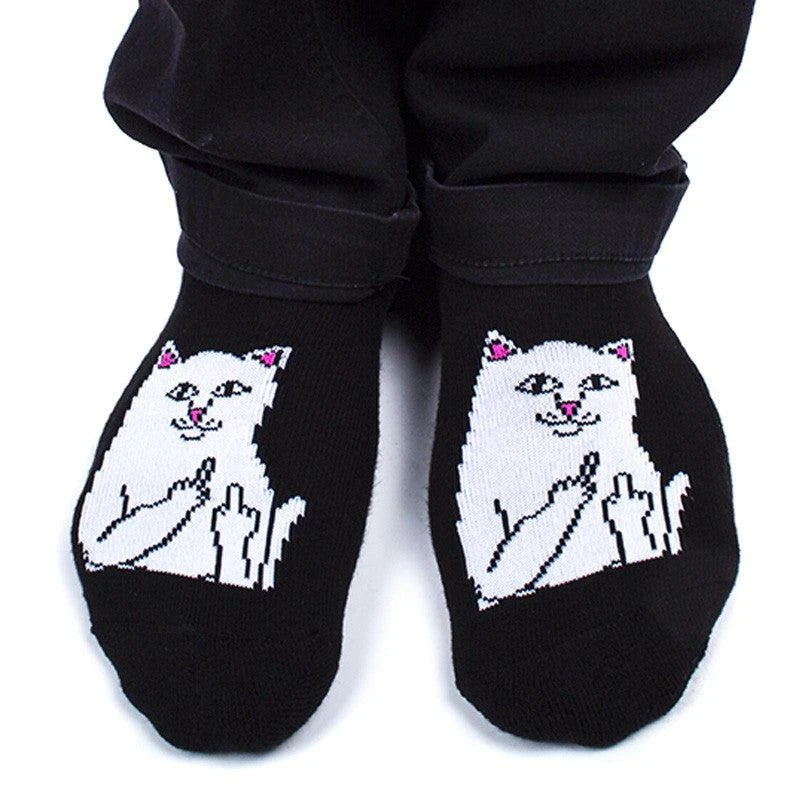 商品RIPNDIP|Lord Nermal Ankle Socks (Black),价格¥77,第2张图片详细描述