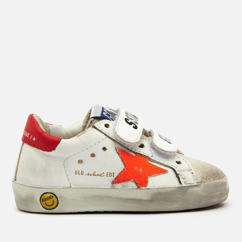 商品Golden Goose|Golden Goose Toddlers' Old School Leather Trainers - White/Ice/Orange Fluo/Cherry Red,价格¥710,第1张图片