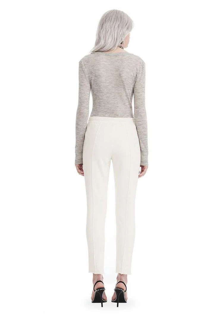 商品Alexander Wang|SHEER WOOLY RIB L/S DEEPV TOP,价格¥928,第4张图片详细描述