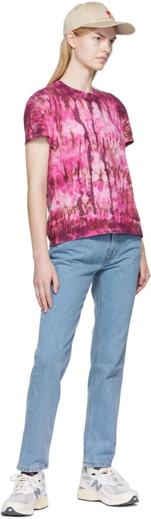 商品AMI|Pink Cotton T-Shirt,价格¥573,第4张图片详细描述