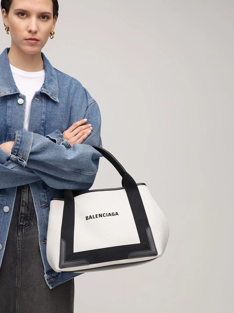 商品Balenciaga|Small Navy Cabas Canvas Bag,价格¥8894,第2张图片详细描述