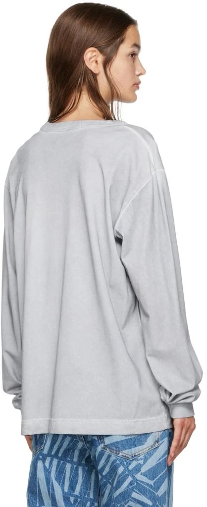 商品Alexander Wang|Gray Colorful Long Sleeve T-Shirt,价格¥1611,第3张图片详细描述