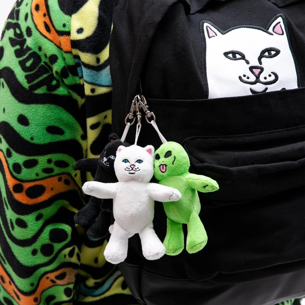 商品RIPNDIP|Lord Jermal Plush Keychain (Black),价格¥54,第2张图片详细描述