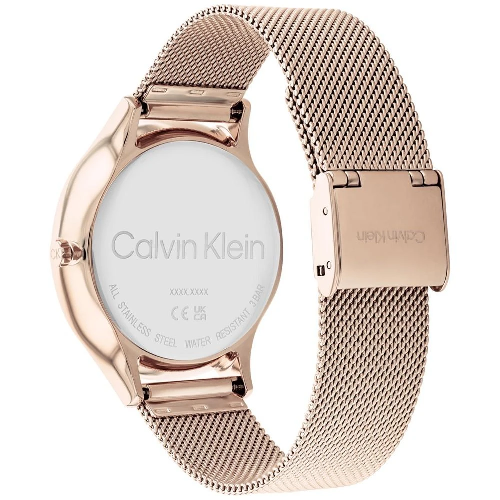 商品Calvin Klein|Carnation Gold-Tone Mesh Bracelet Watch 38mm,价格¥1426,第3张图片详细描述