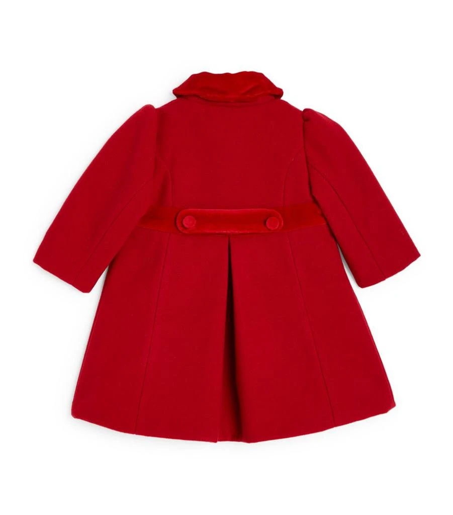 商品Patachou|Velvet-Trim Double-Breasted Coat (6-24 Months),价格¥726,第2张图片详细描述