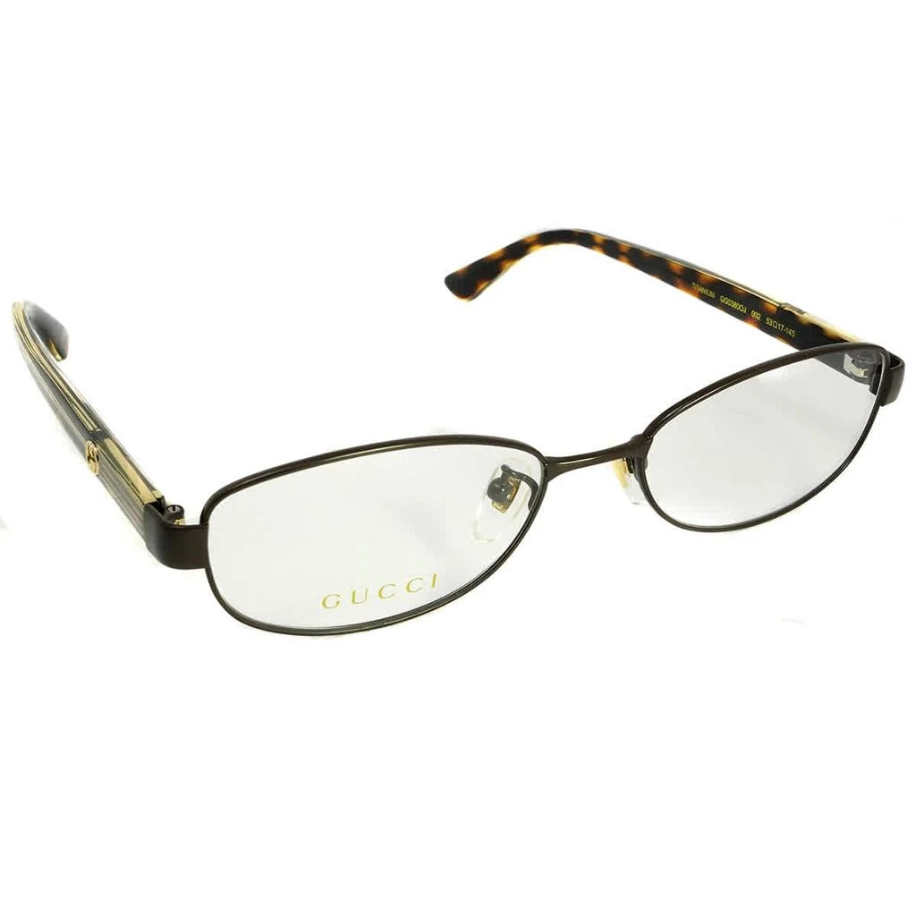 商品Gucci|Demo Oval Titanium Ladies Eyeglasses GG0380OJ 002 53,价格¥1424,第1张图片