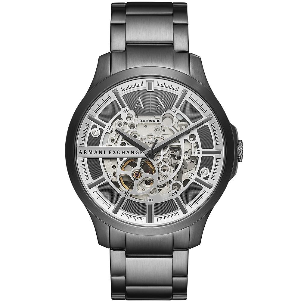 Men's Gray Stainless Steel Bracelet Watch 46mm商品第1张图片规格展示