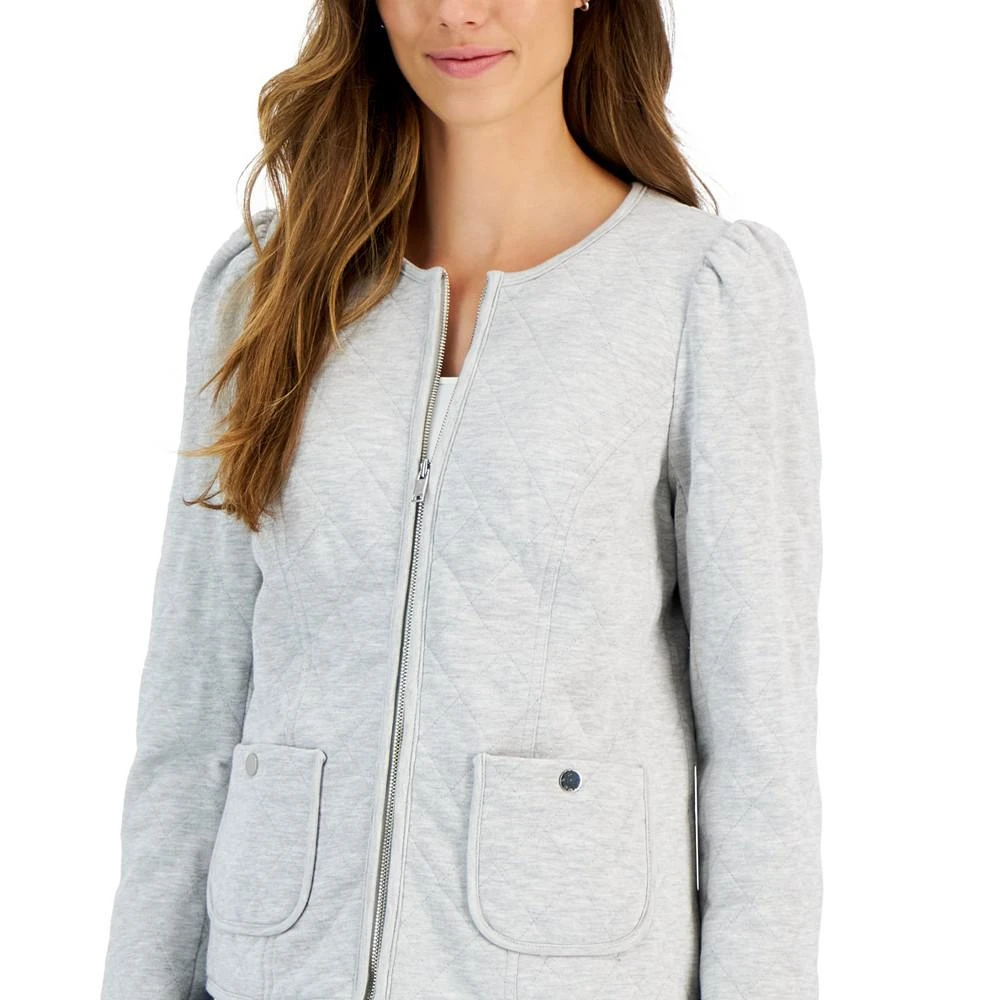 商品Charter Club|Women's Quilted Zip-Front Knit Jacket, Created for Macy's,价格¥154,第3张图片详细描述