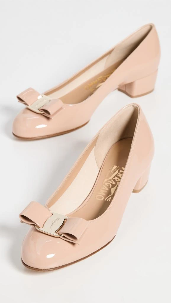 商品Salvatore Ferragamo|Salvatore Ferragamo 菲拉格慕 Vara 低跟浅口鞋,价格¥6584,第4张图片详细描述