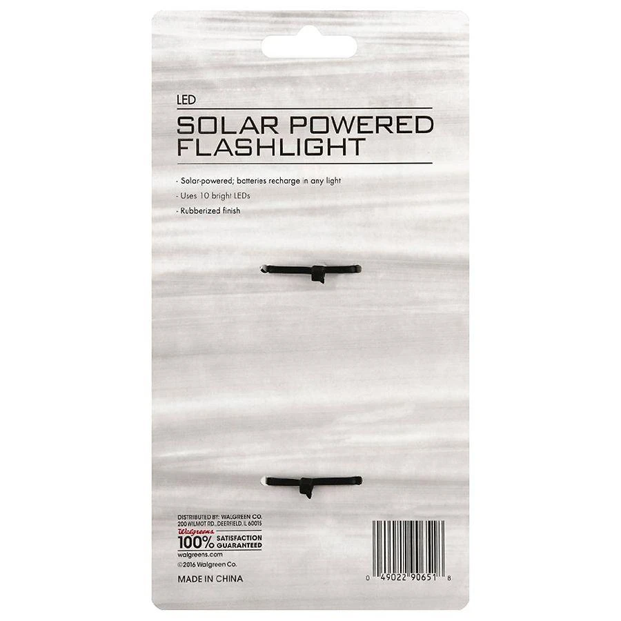 商品Walgreens|Solar Powered Flashlight,价格¥91,第2张图片详细描述