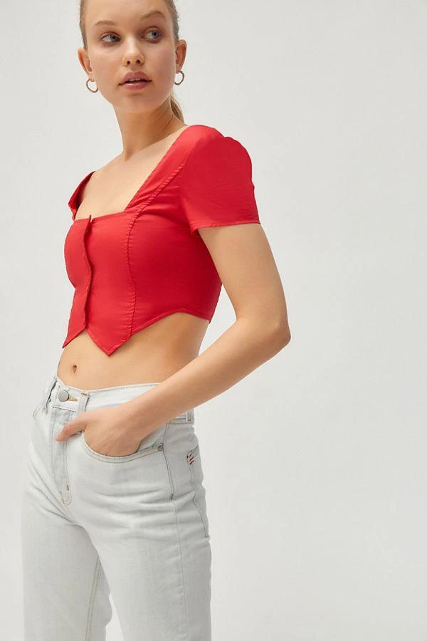 商品I.AM.GIA|I.AM.GIA Ankaa Square Neck Cropped Top,价格¥74,第3张图片详细描述