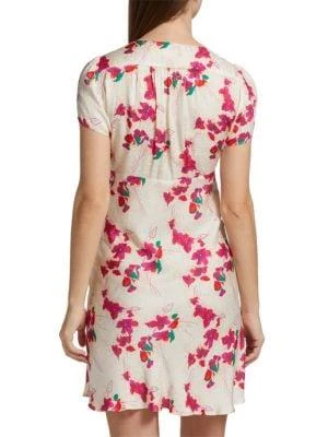 商品ba&sh|Elita Floral Jacquard Tie Front Mini Dress,价格¥1036,第2张图片详细描述