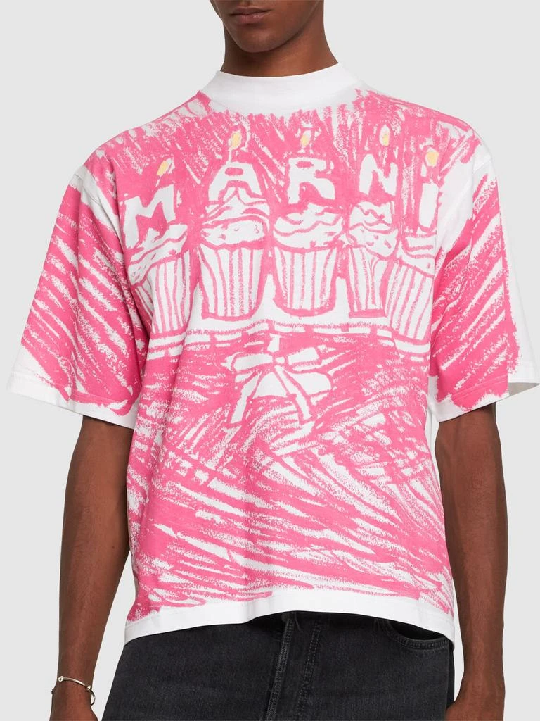 商品Marni|Pink Cake Jersey T-shirt,价格¥1678,第2张图片详细描述