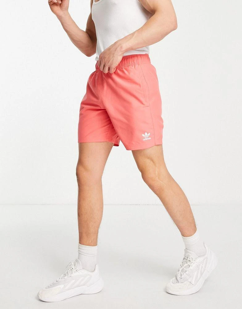 商品Adidas|adidas Originals Essentials swim shorts in pink,价格¥296,第1张图片