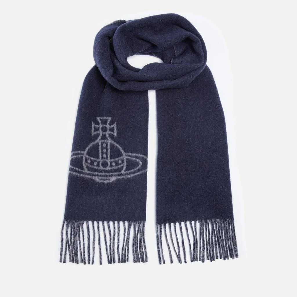 商品Vivienne Westwood|Vivienne Westwood Orb-Logo Wool Scarf,价格¥924,第1张图片