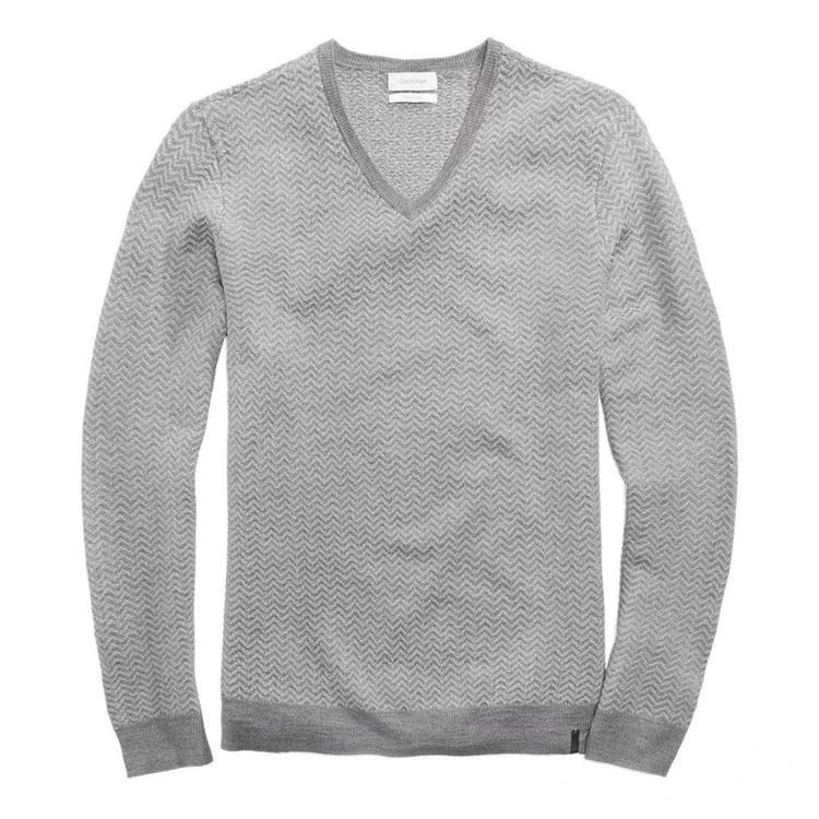 商品Calvin Klein|Men's Chevron Merino Sweater,价格¥201,第3张图片详细描述