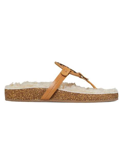 商品Tory Burch|Miller Cloud Shearling Sandals,价格¥611,第1张图片