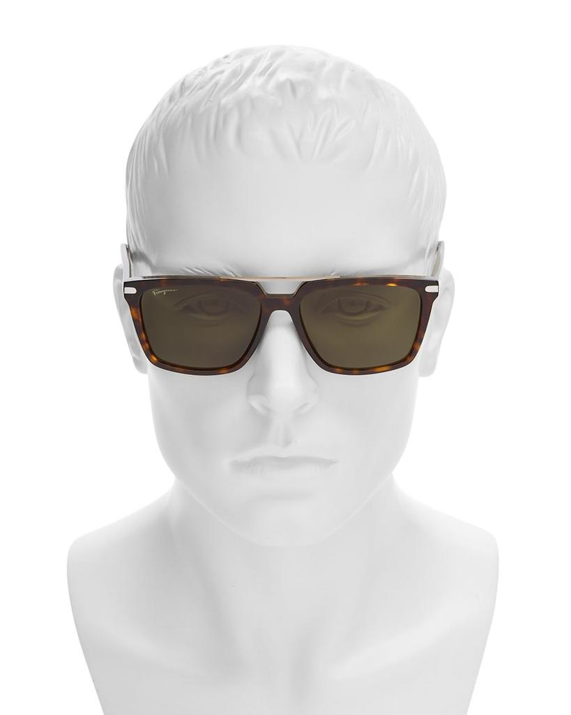 Men's Square Sunglasses, 57mm商品第2张图片规格展示