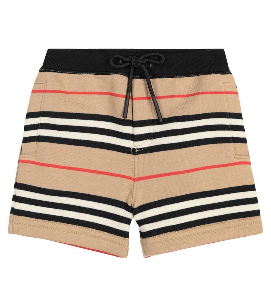 商品Burberry|Baby Icon Stripe棉质短裤,价格¥966,第1张图片