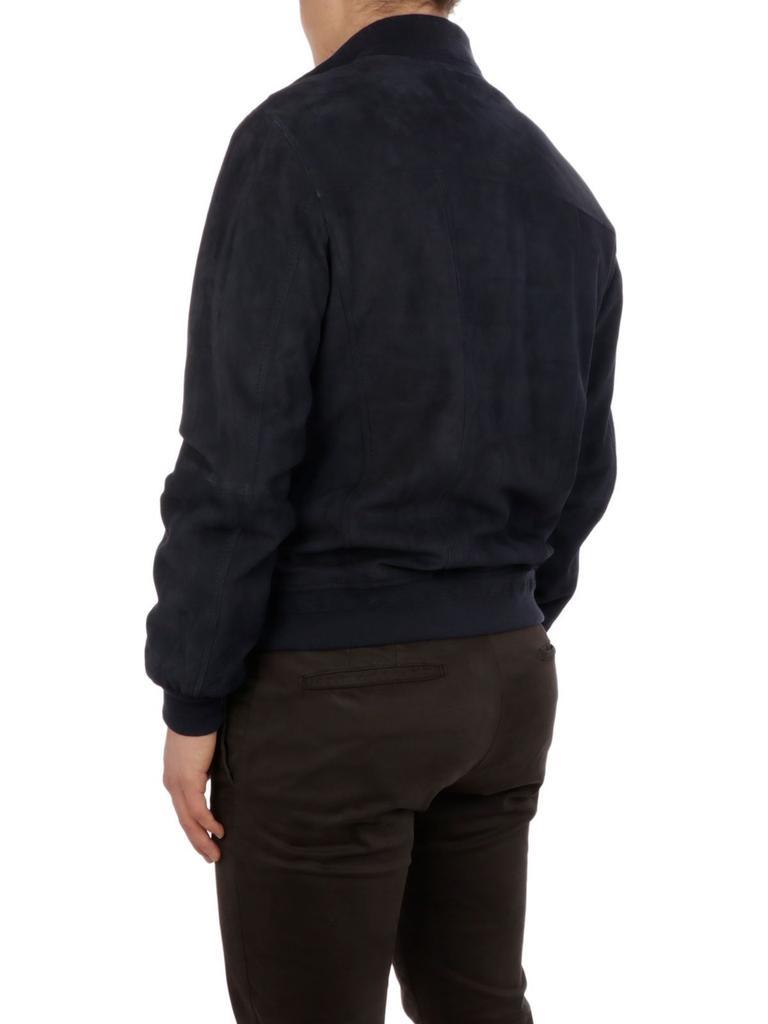 商品THE JACK LEATHERS|The Jack Leathers Men's  Blue Cotton Outerwear Jacket,价格¥3326,第6张图片详细描述