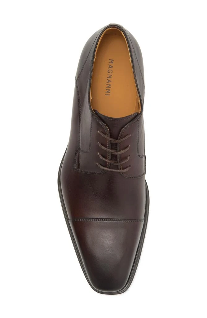 商品Magnanni|Samson Burnished Cap Toe Derby - Wide Width Available,价格¥1654,第5张图片详细描述