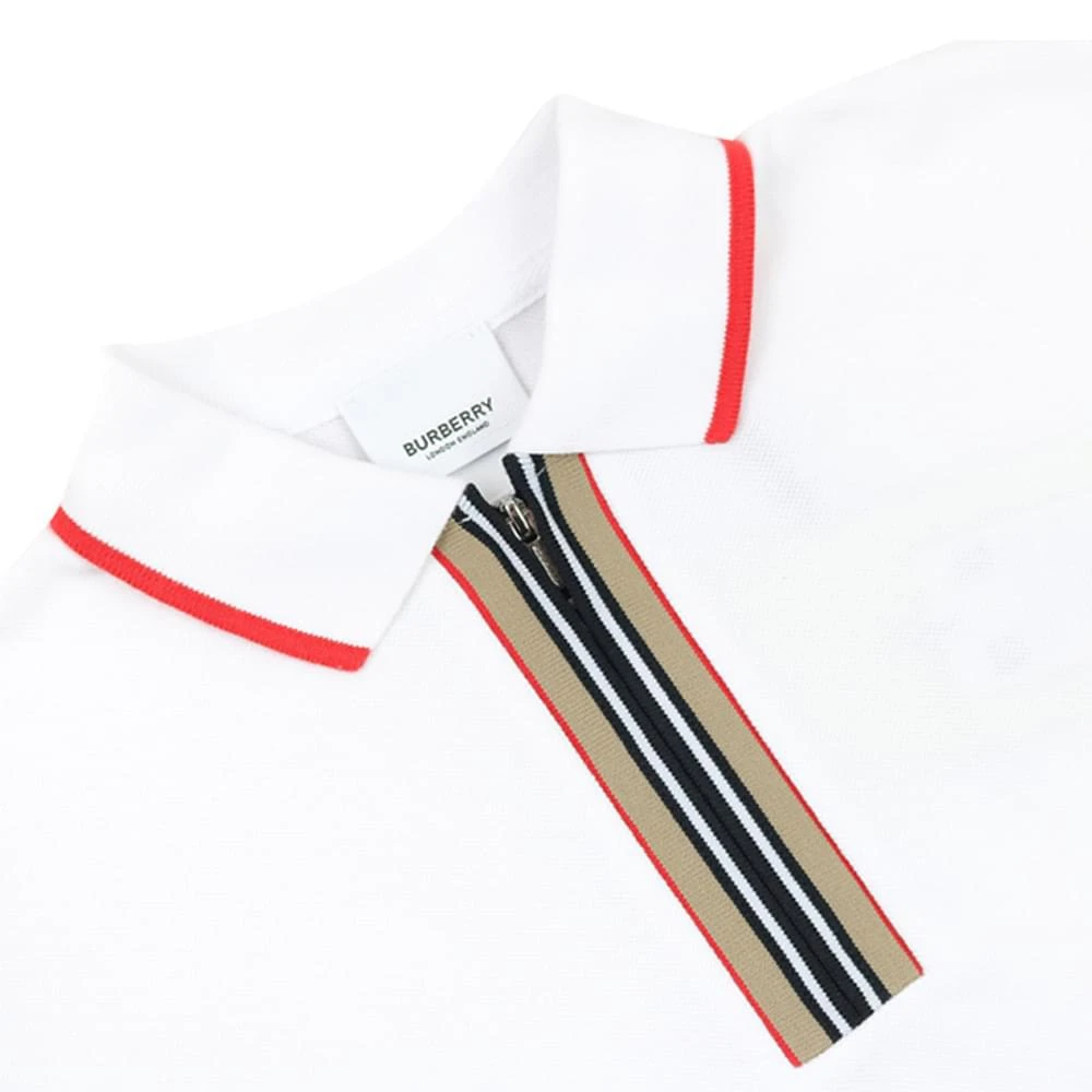 商品Burberry|White Ruffle Sleeve Martina Polo Shirt,价格¥1180,第2张图片详细描述