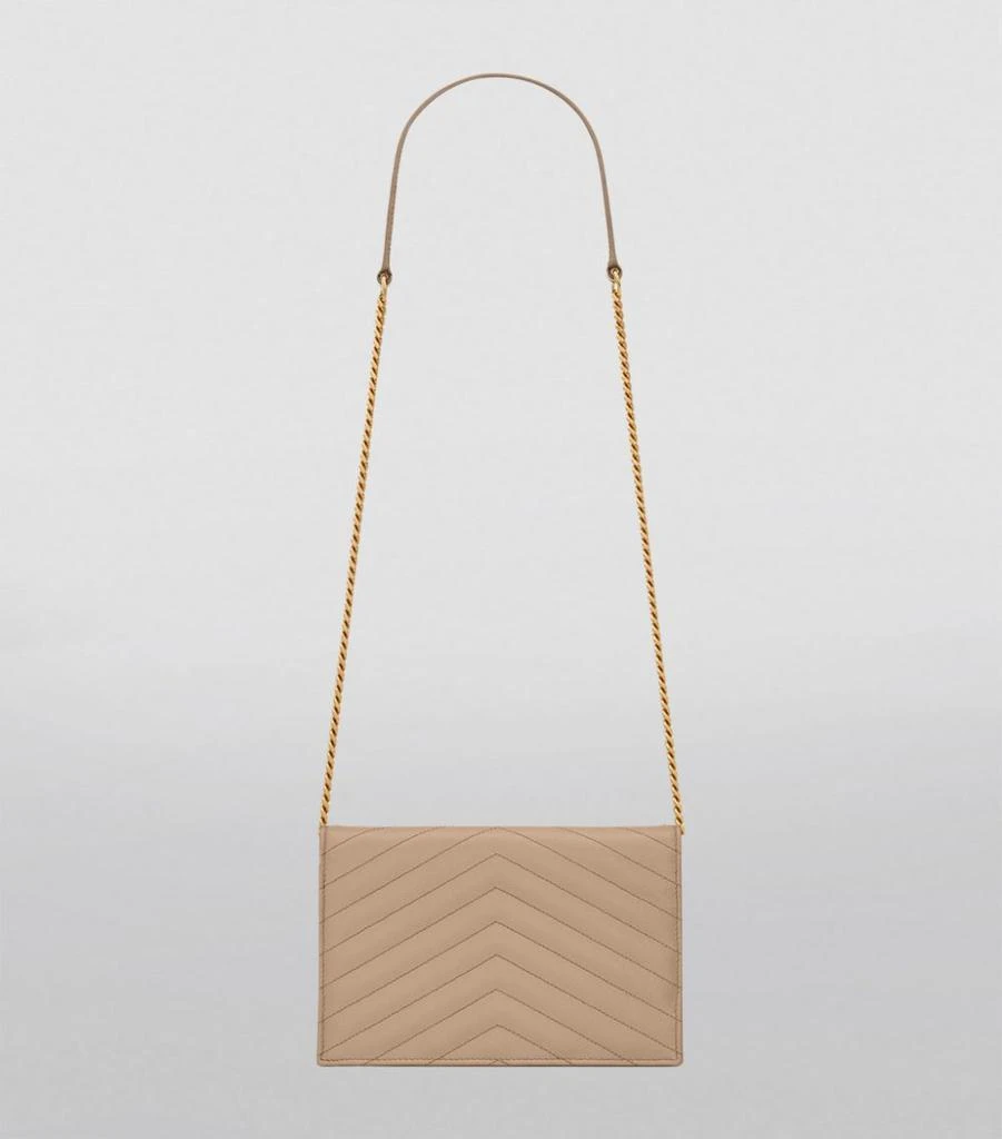 商品Yves Saint Laurent|Monogram Matelassé Envelope Chain Wallet,价格¥8505,第2张图片详细描述