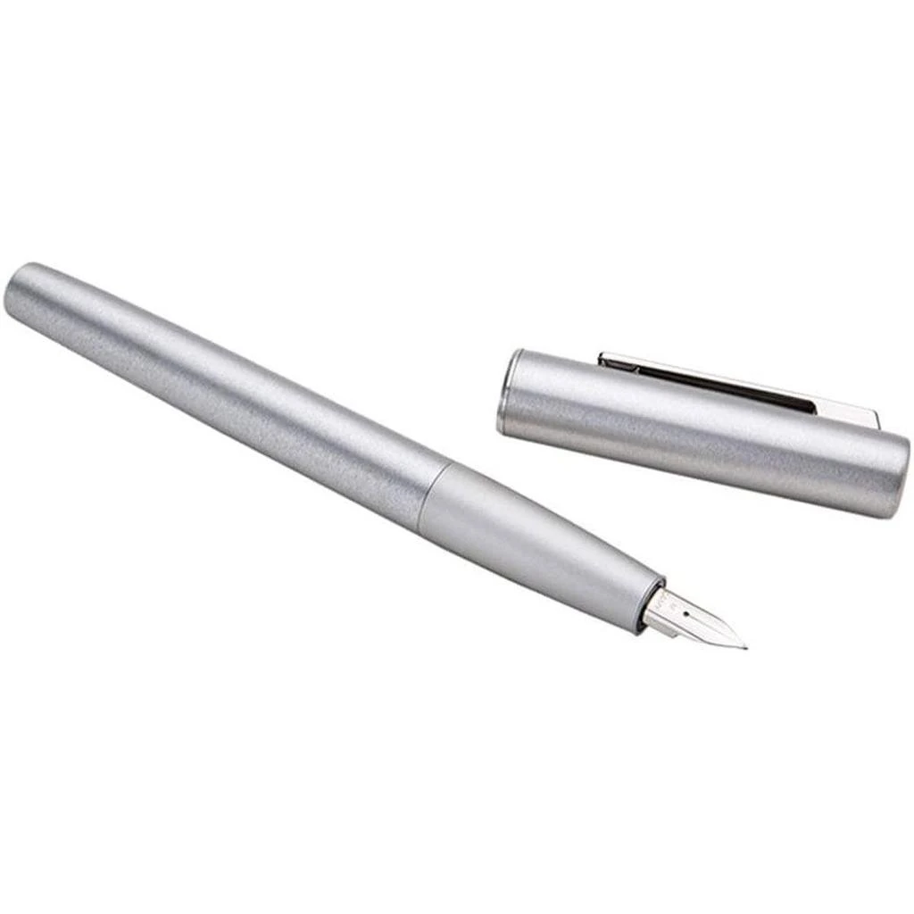 商品Lamy|Lamy Fountain Pen - Aion Olive Silver Brushed Aluminum Snapped On,价格¥524,第3张图片详细描述