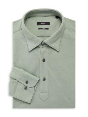 商品Hugo Boss|C-Hank Slim Fit Long Sleeve Dress Shirt,价格¥522,第1张图片