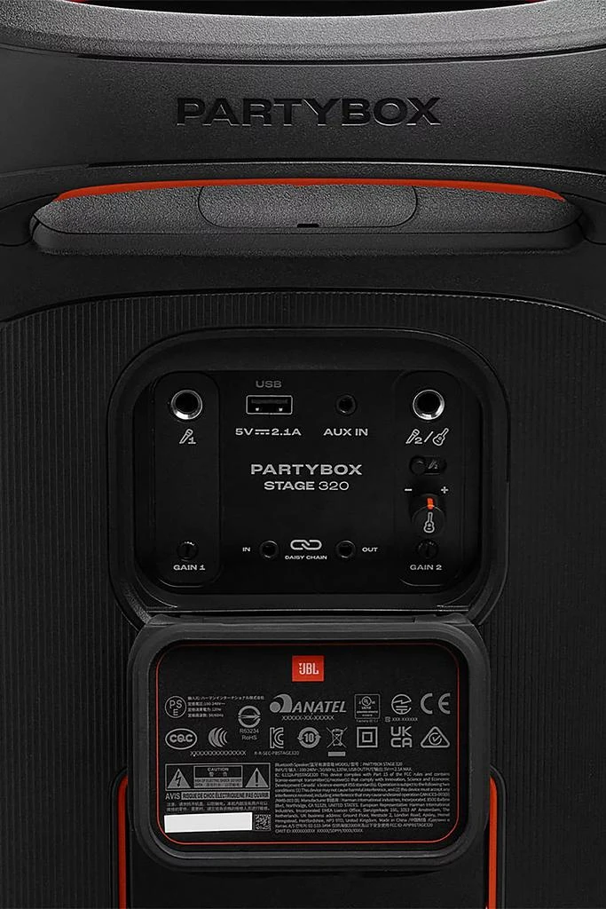 商品JBL|JBL PartyBox Stage 320 Portable Party Speaker with Wheels,价格¥3882,第5张图片详细描述