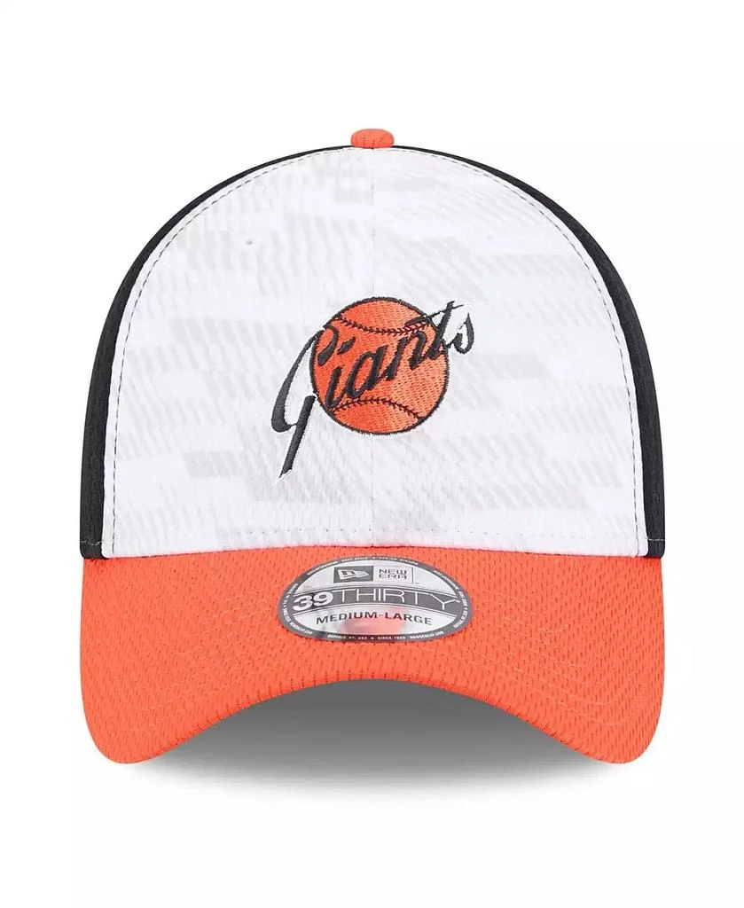 商品New Era|Men's Black/Orange San Francisco Giants 2025 MLB Clubhouse 39THIRTY Flex Hat,价格¥301,第5张图片详细描述