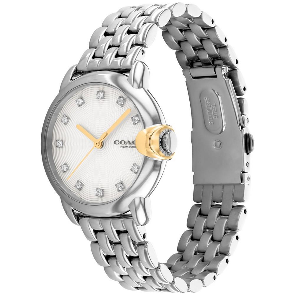 商品Coach|Women's Arden Silver-Tone Stainless Steel Bracelet Watch,价格¥1515,第4张图片详细描述