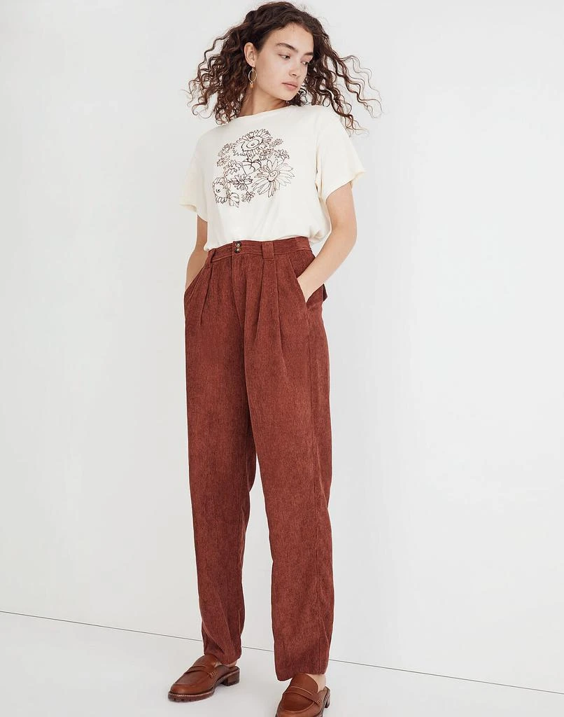 商品Madewell|Corduroy High-Rise Tapered Pants,价格¥401,第1张图片