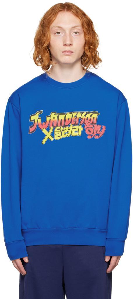 商品JW Anderson|Blue Run Hany Edition Graphic Sweatshirt,价格¥1645,第1张图片