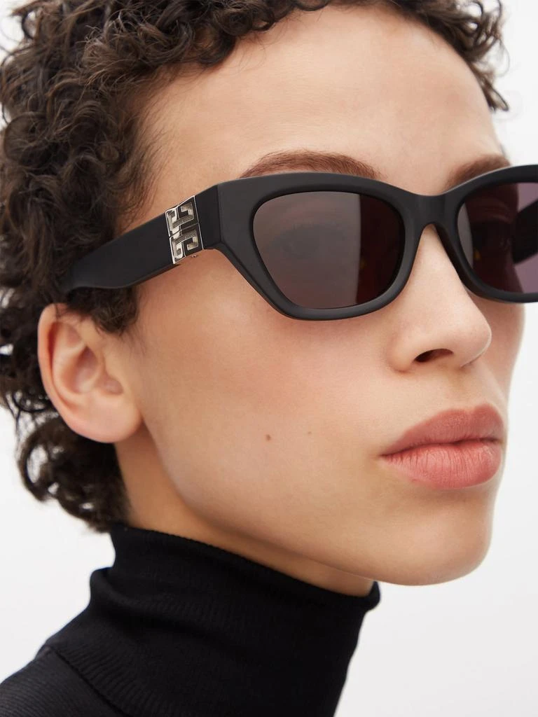 商品Givenchy|4G-logo flat-top acetate sunglasses,价格¥2467,第3张图片详细描述