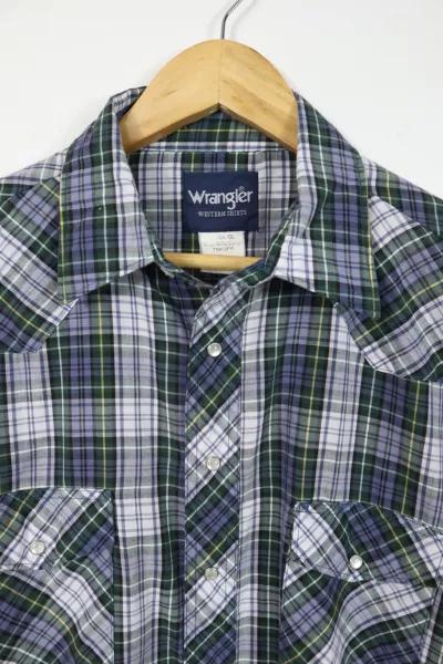 Vintage Wrangler Lightweight Snap Button Shirt商品第2张图片规格展示