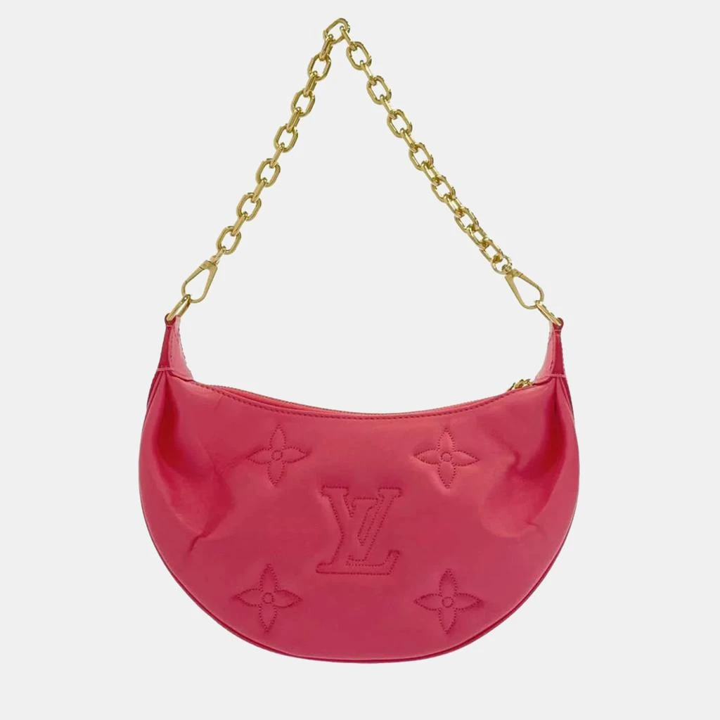 商品[二手商品] Louis Vuitton|Louis Vuitton Pink Monogram Giant Leather Bubblegram Over The Moon Shoulder Bag,价格¥19530,第5张图片详细描述