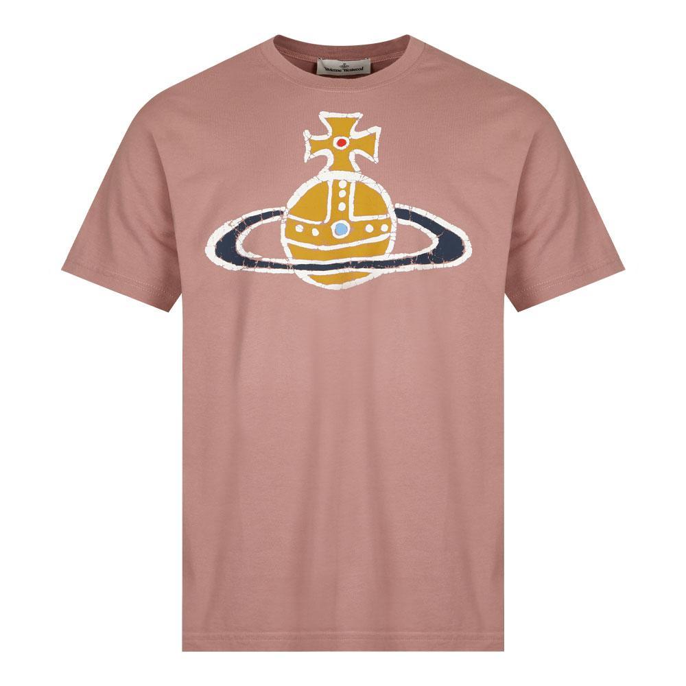 商品Vivienne Westwood|Vivienne Westwood Orb Logo T-Shirt - Burlwood Pink,价格¥1141,第1张图片