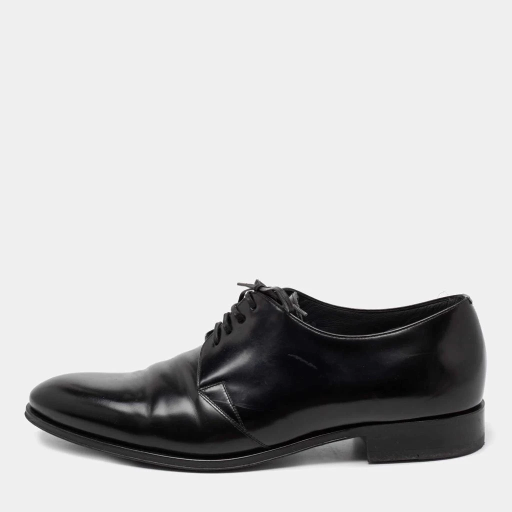 商品[二手商品] Dior|Dior Black Leather Timeless Lace Up Oxford Size 43.5,价格¥2412,第1张图片